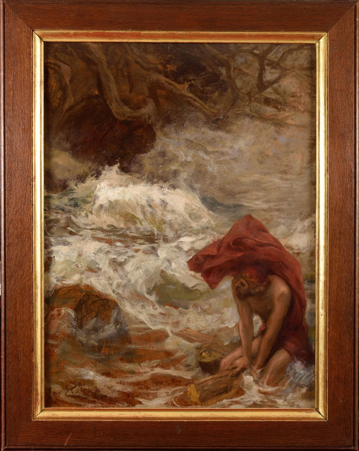 Ulisse fugge da Cariddi (serie sull'Odissea di Omero)